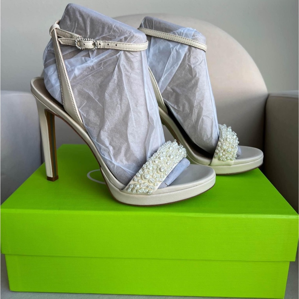 New Women’s Size 7 Sam Edelman Jade Perla Platform Heels
